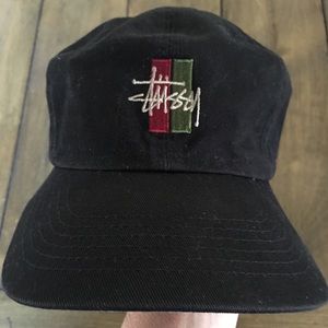 Stussy baseball Hat Black adjustable cotton⚾️